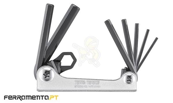 Jogo de Chaves Allen Retráteis 7Pcs Teng Tools 1471MMA 