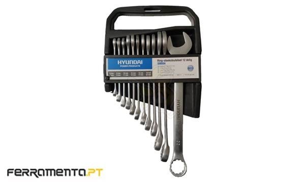 Jogo de Chaves Combinadas 6-22mm 12Pcs Hyundai 59504