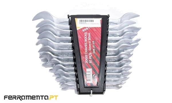 Jogo de Chaves de Boca 06-32mm 12Pcs MacFer 2051-12M