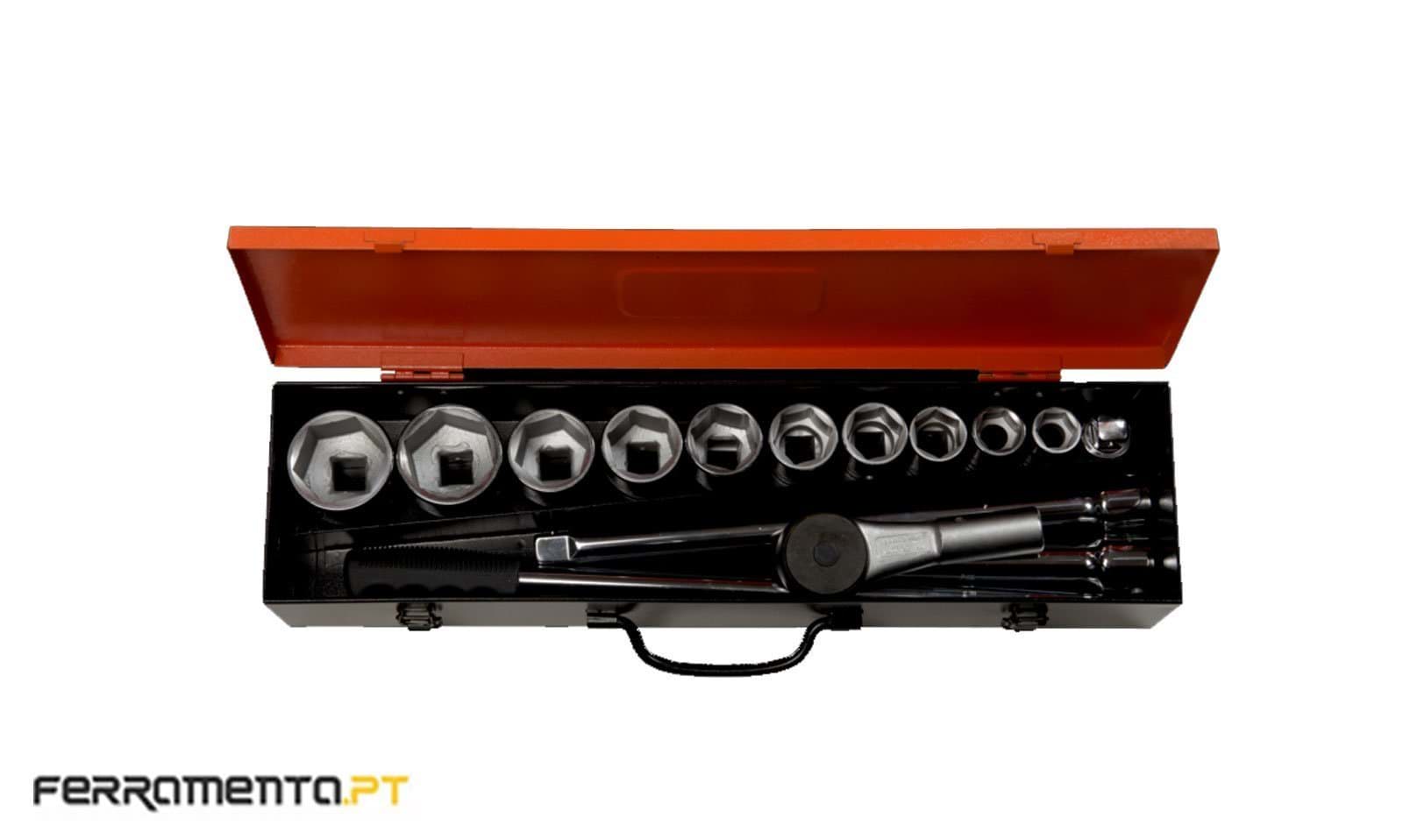 Jogo de Chaves de Caixa 3/4'' 15 Pcs Bahco 8845NM