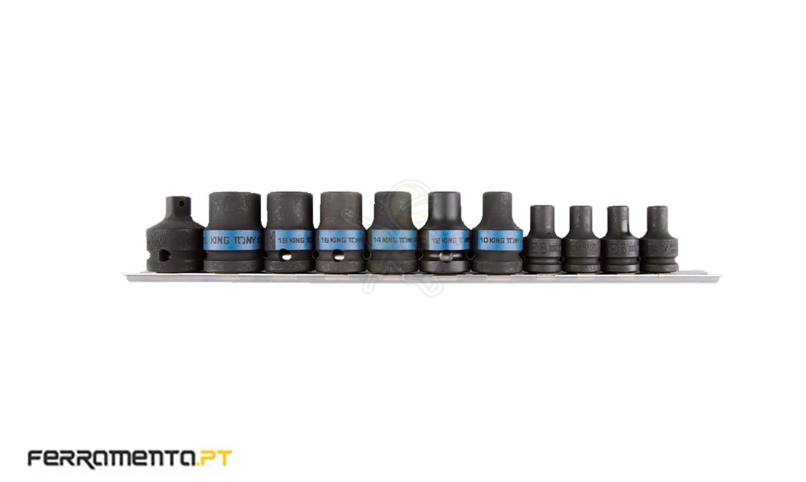 Jogo de Chaves de Impacto 3/8'' e 1/2'' DR. King Tony 7411PP