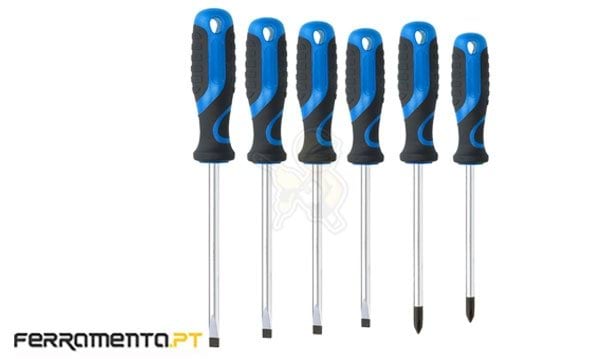 Jogo de Chaves Fenda/Phillips 7Pcs Brilliant Tools BT033007