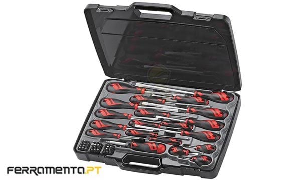 Jogo de Chaves Fenda/Phillips 53Pcs Teng Tools MD9053N