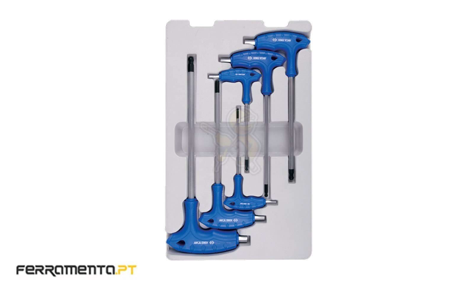 Jogo de Chaves Macho Tipo L 3-8mm King Tony 22106MR