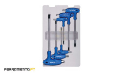 Jogo de Chaves Macho Tipo L 3-8mm King Tony 22106MR