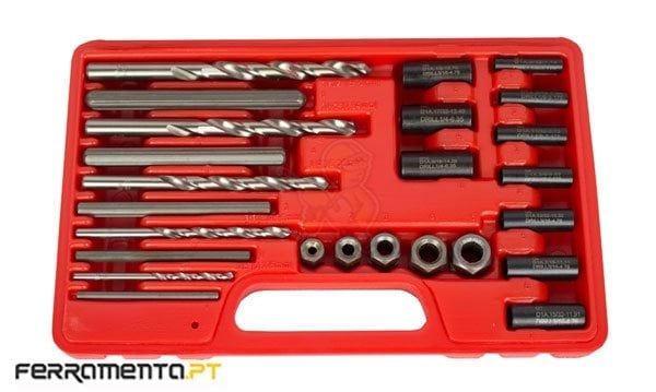 Jogo de Extrator de Pernos 25Pcs Kroftools 0512