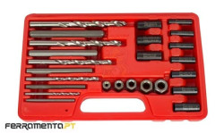 Jogo de Extrator de Pernos 25Pcs Kroftools 0512