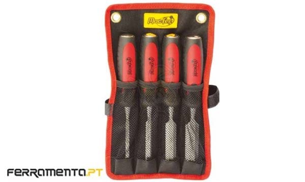 Jogo de Formões Cr-Vanadium 4Pcs Macfer FPJ608-01