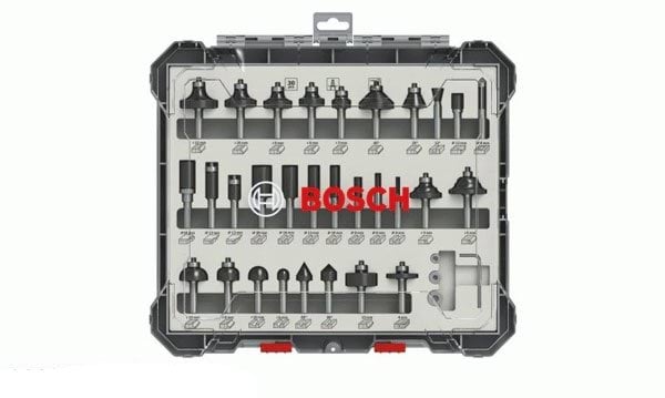 Jogo Misto de Fresas 30 Pcs 6mm Bosch 2607017474