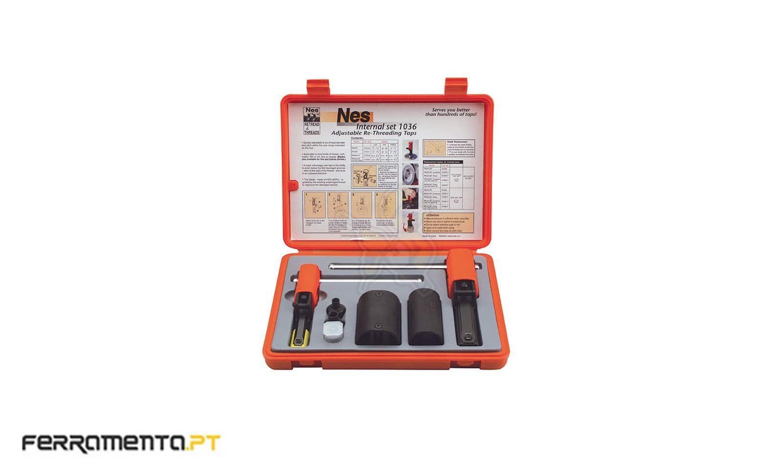 Jogo para Reparar Roscas Interiores e Exteriores NES 1015