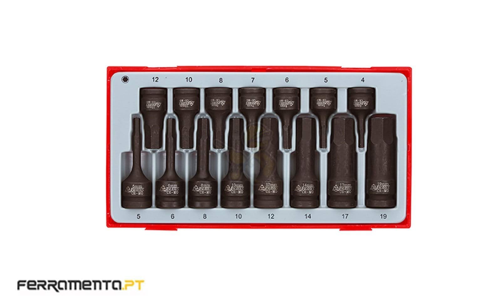 Jogo Ponteiras Hexagonais de Impacto Teng Tools TT9015HX