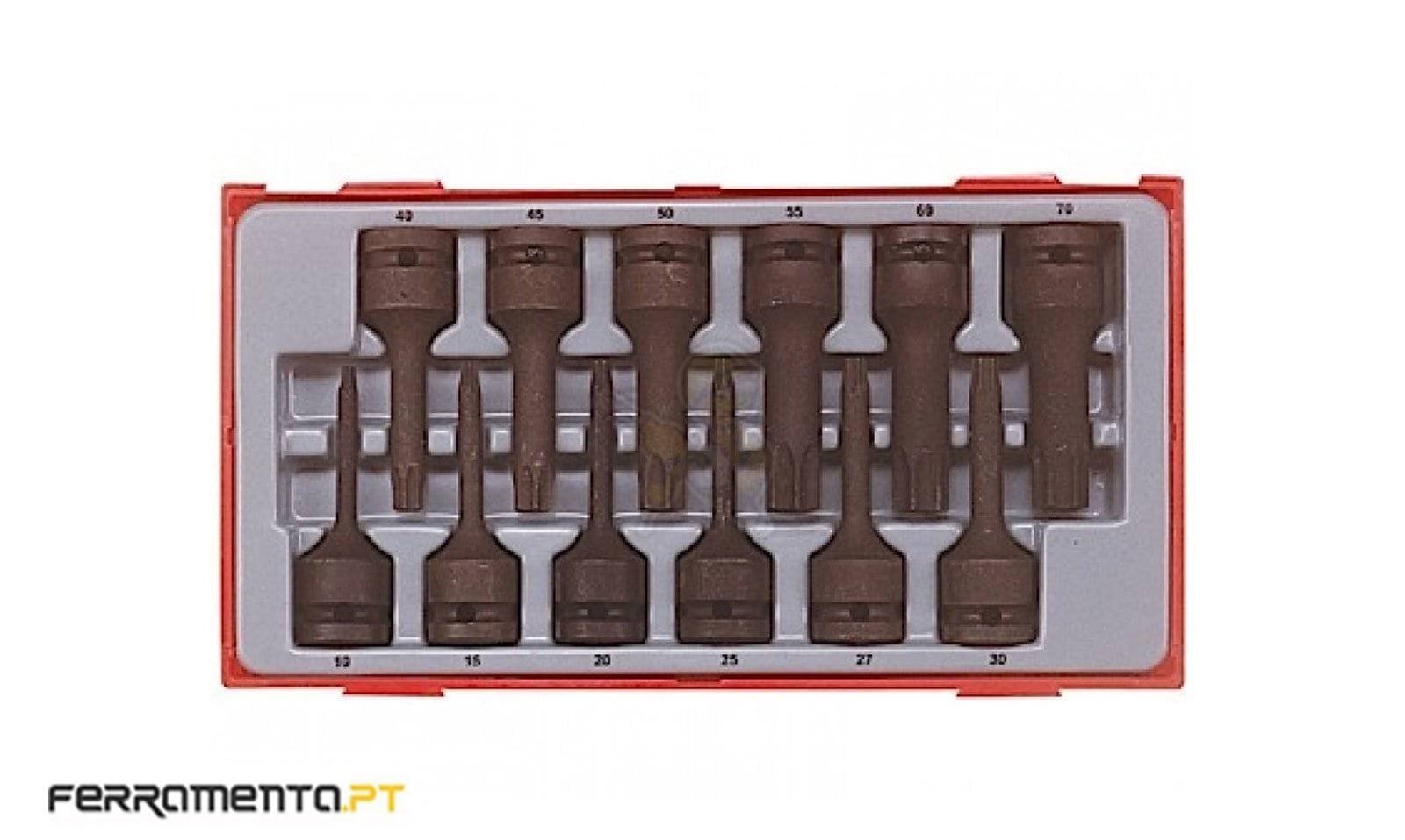 Jogo Ponteiras Torx 1/2" Teng Tools TT9212TX