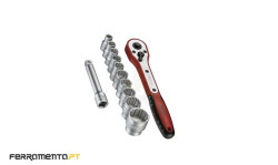 Jogo Chaves de Caixa e Roquete 1/2" Teng Tools M1212N1