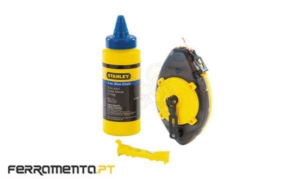 Jogo Traçar Power Winder 30m + Giz + Nível Stanley 0-47-465  