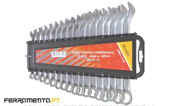 Jogo de Chaves Combinadas 6-22mm 17Pcs MacFer 1061-17M