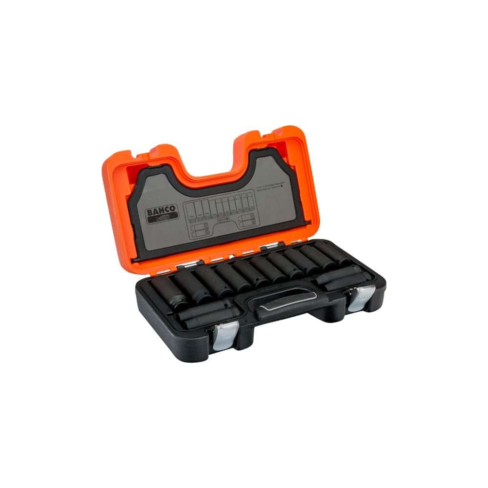 Jogo de Chaves Bi-Sextavadas Profundas,1/2 Bahco DD/S14