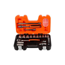 Jogo de Chaves com Roquete em Caixa 1/2" 23Un Bahco S240AF