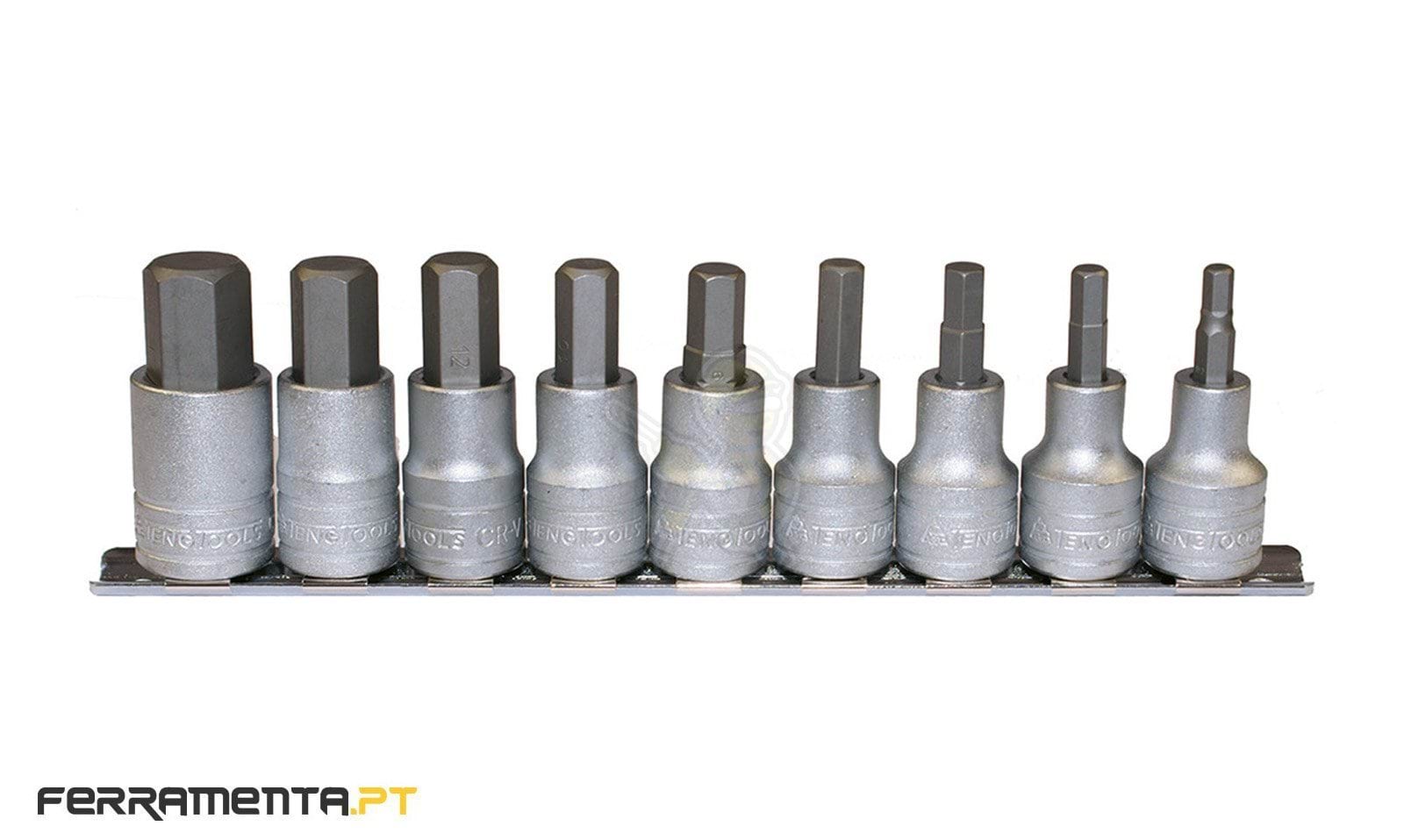 Chaves de Caixa 1/2'' 9 Peças Teng Tools M1212