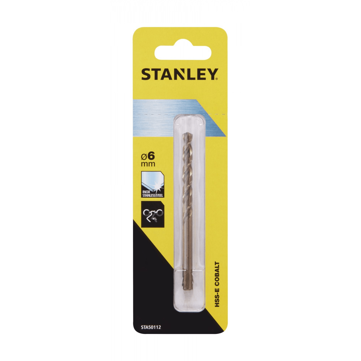 Broca 6x93mm HSS-E Cobalto p/ Metal Stanley STA50112-QZ