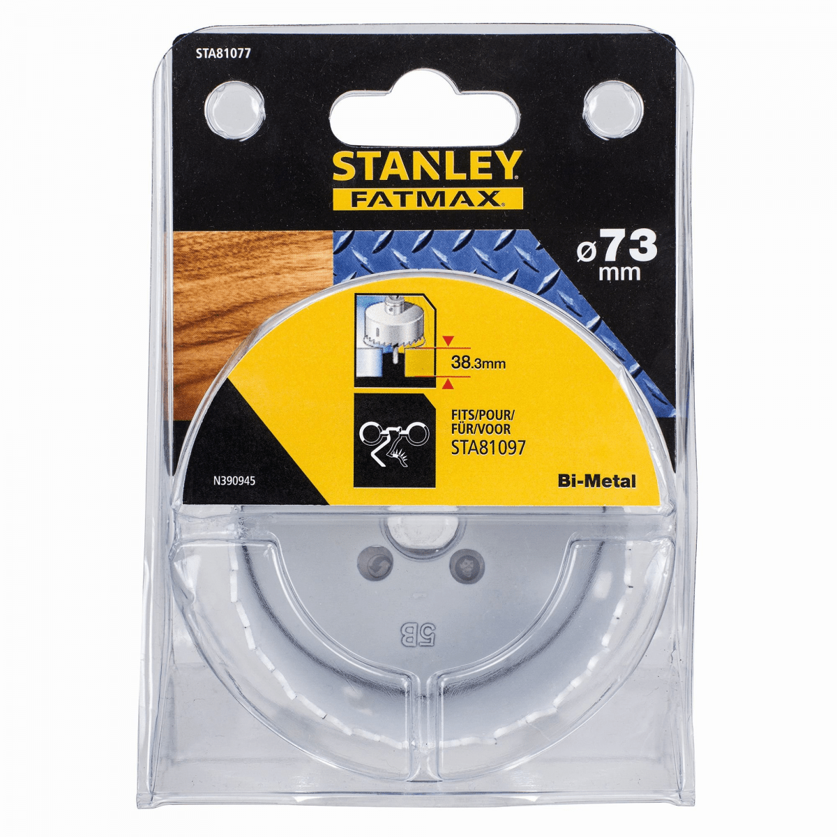 Broca Craneana Bi-Metal 73mm Stanley STA81077-XJ