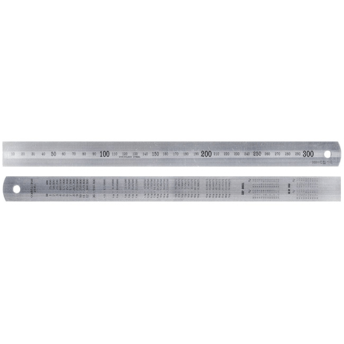 Réguas c/Conversão em Aço Inoxidável 150 - 2000mm MacFer