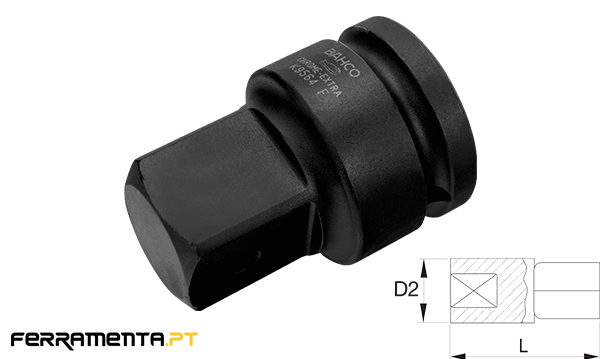 Adaptador extensor de 3/4" a 1" Bahco K8164F