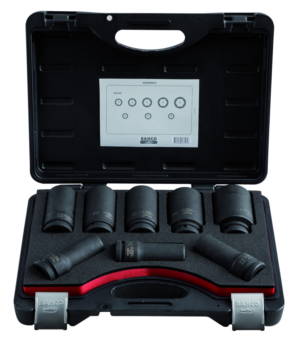 Conjunto de chaves longas 3/4', polegadas Bahco K8906Z/8