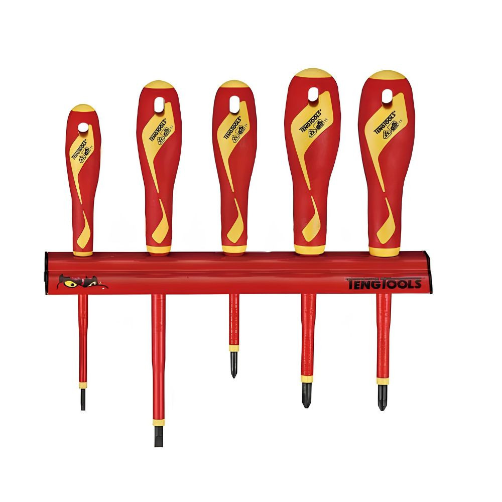 Conjunto de 5 chaves de fendas isoladas TENGTOOLS- WRMDV05N