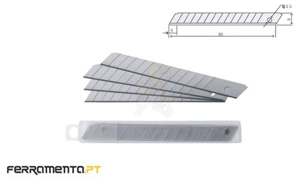 Kit 10 Lâminas p/ X-Acto 9mm MacFer S-80