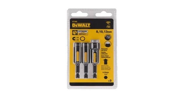Kit 3 Chaves de Caixa Magnéticas DeWalt DT7460-QZ