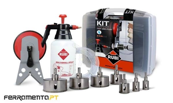 Kit 7 Brocas Diamante Easy Grés Plus Rubi 50937