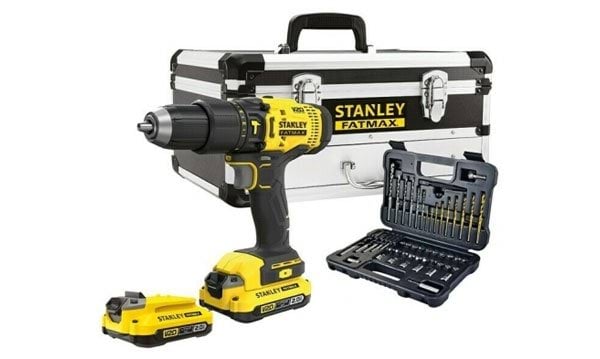 Kit Berbequim c/ Percussão V20 + 50 Acessórios Stanley SFMCD711D2F-QW