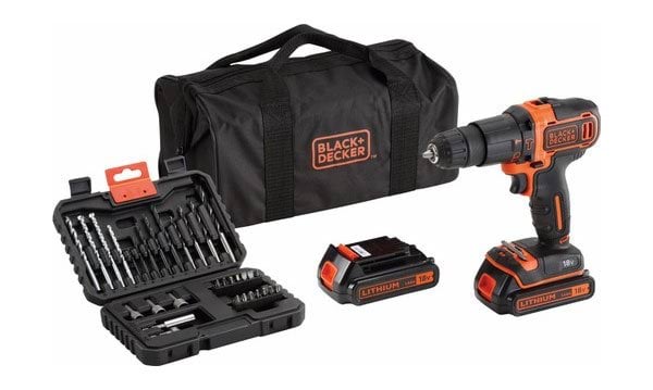 Kit Berbequim Combinado 18V 1.5Ah + 32 Acessórios Black&Decker BDCHD18BS32