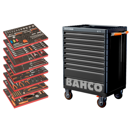 Kit Carro de Ferramentas 357Pcs Bahco AUTO