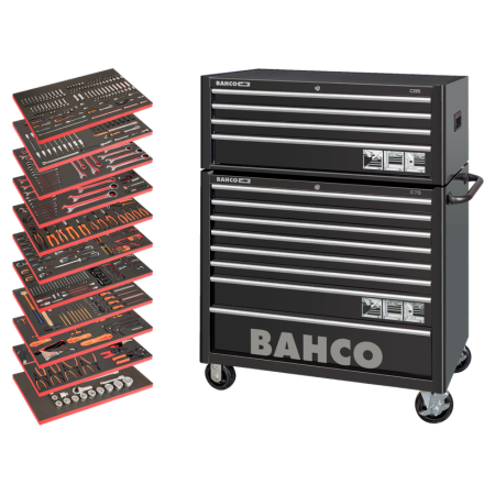 Kit Carro de Ferramentas 40” 758Pcs Bahco MONSTER