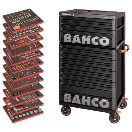 Kit Carro de Ferramentas 560Pcs Bahco XLARGE