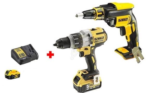 Kit Combo 18V Berbequim Combinado + Aparafusadora de Pladur Dewalt CPROF296