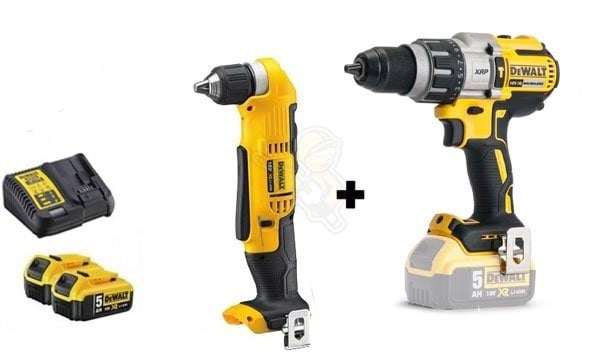 Kit Combo 18V Berbequim Combinado + Berbequim Angular Dewalt CPROF141