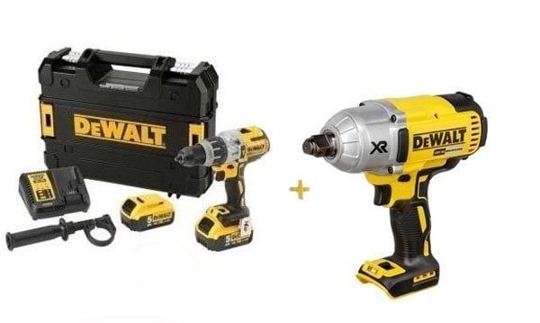 Kit Combo 18V Berbequim Combinado + Chave de Impacto Dewalt CPROF499