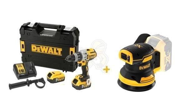 Kit Combo 18V Berbequim Combinado + Lixadora Rotoorbital Dewalt CPROF560