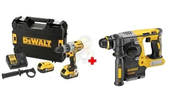 Kit Combo 18V Berbequim Combinado + Martelo Eletropneumático Dewalt CPROF394
