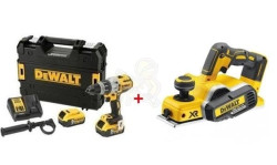 Kit Combo 18V Berbequim Combinado + Plaina 82mm Dewalt CPROF383