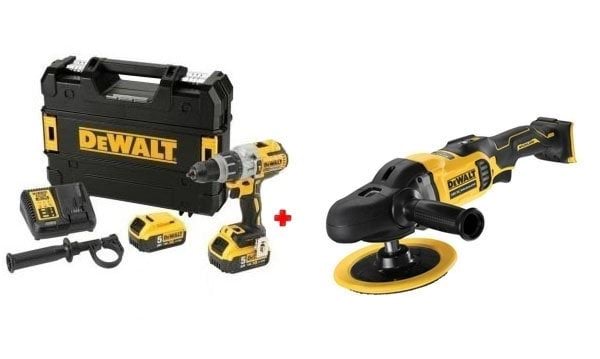 Kit Combo 18V Berbequim Combinado + Polidora 180mm Dewalt CPROF598