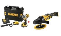Kit Combo 18V Berbequim Combinado + Polidora 180mm Dewalt CPROF598