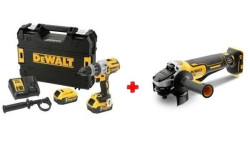 Kit Combo 18V Berbequim Combinado + Rebarbadora 125mm Dewalt CPROF464