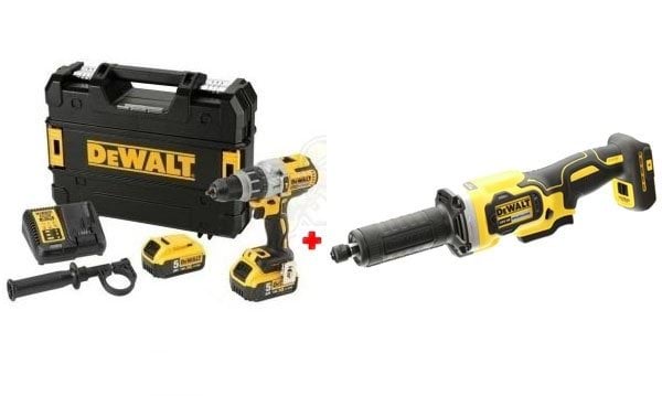 Kit Combo 18V Berbequim Combinado + Rectificadora 38mm Dewalt CPROF445