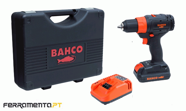 Berbequim 18V + Bateria + Carregador Bahco BCL33D1K1