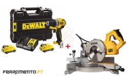 Kit Combo Serra de Esquadria 216mm + Berbequim Combinado Dewalt CPROF624