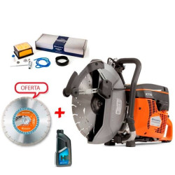 Kit Cortadora SmartGuard Husqvarna K770 + Disco 350mm + Oléo 2T + Kit Manutenção