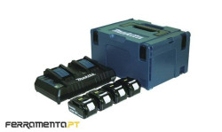 Kit de baterias 5,0 Ah BL1850Bx4 + DC18RD Makita 197626-8